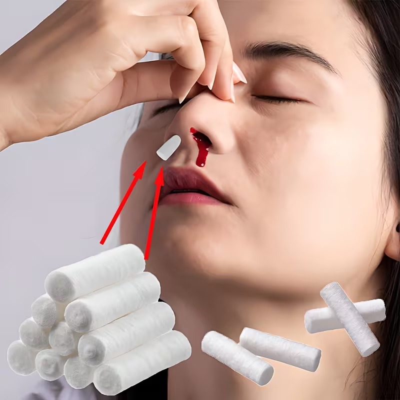 100-Piece Disposable Soft Nasal Plug Pads